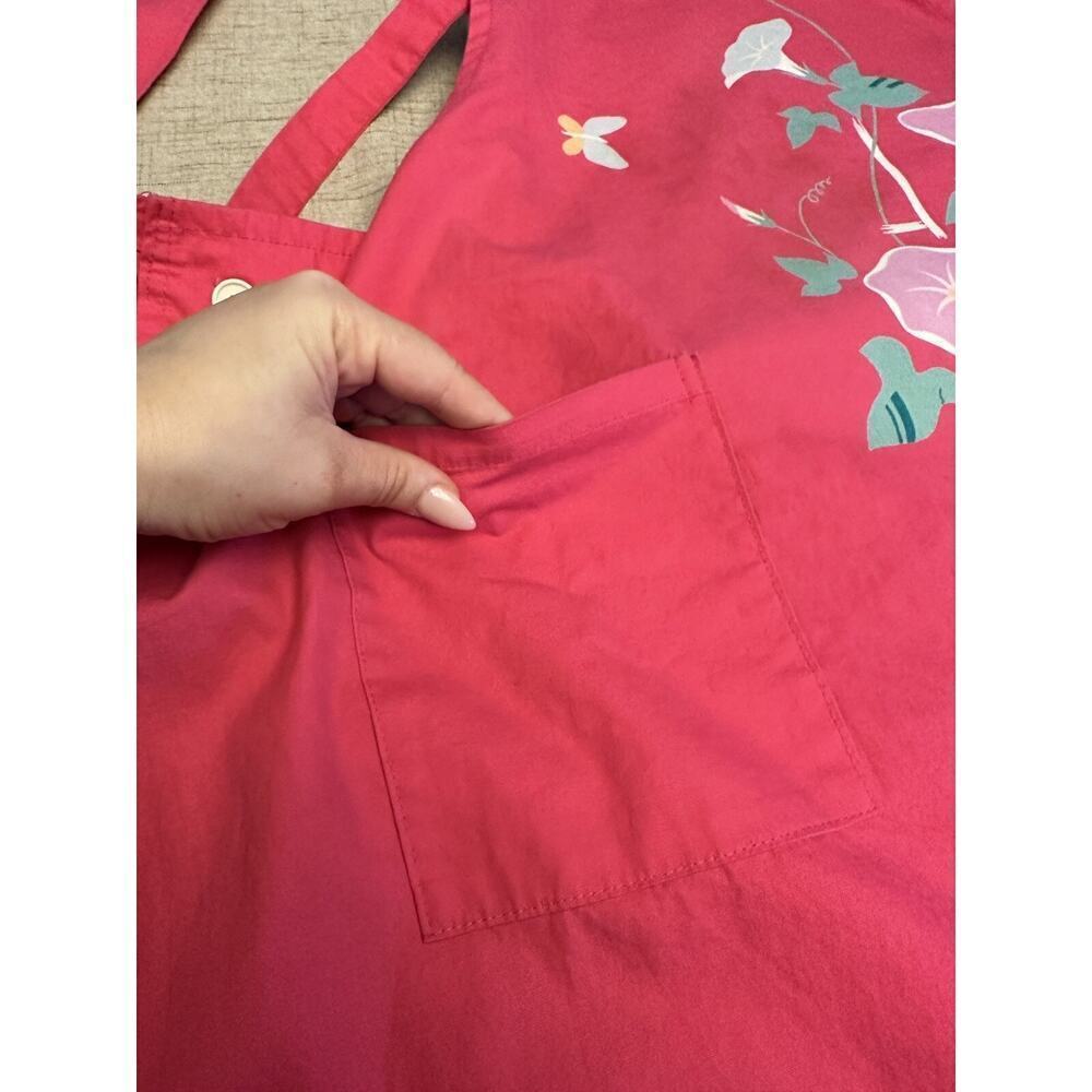 HANAE MORI Apron Vintage JAL Japanese Airlines Uniform Designer Floral - Picture 7 of 16
